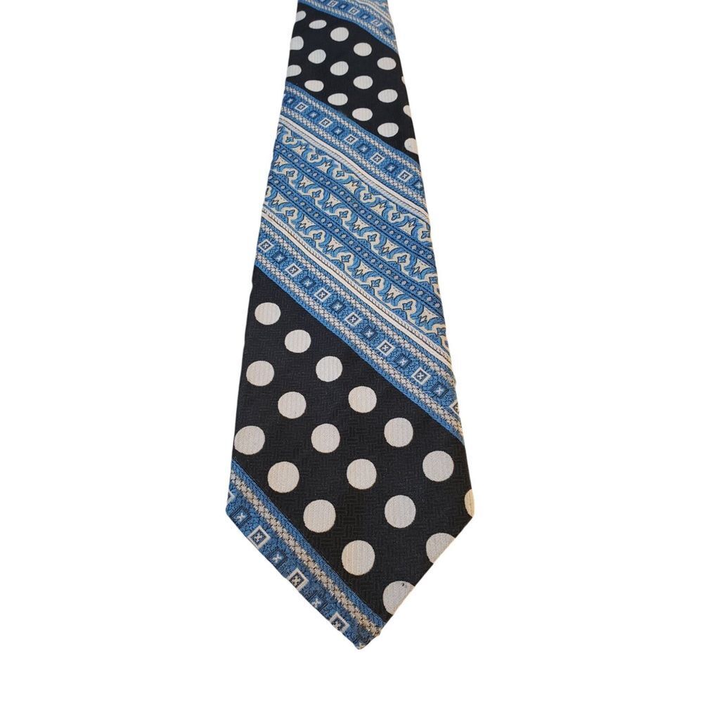 Vtg 60s 70s Tie Striped Wide Mens Polyester Necktie Disco Saturday Night Fever
